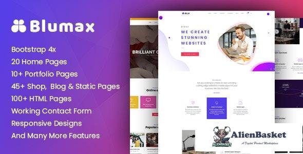 18824 Blumax v1.1.1 - Multipurpose Responsive Joomla Website Template 