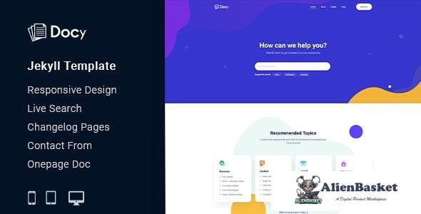 27614 Docy v1.0 - Documentation And Knowledge Base Jekyll Template 