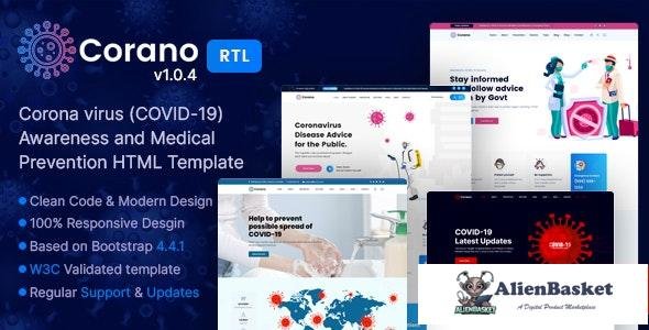 20894 Corano v1.0.4 - (COVID-19) Coronavirus Awareness HTML Template 