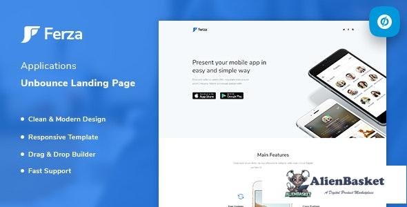 16614 Ferza v1.0 - Applications Unbounce Landing Page Template 