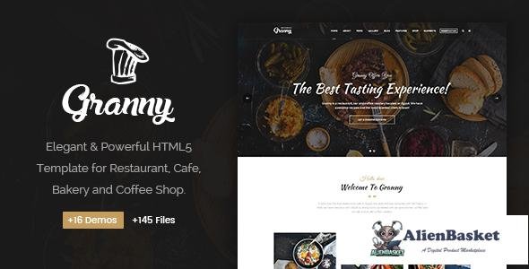 10721 Granny - Elegant Restaurant & Cafe HTML Template 