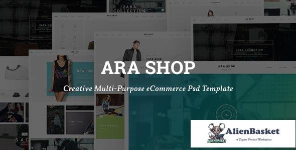 16661 Ara - Fashion Store Multipurpose PSD Template 