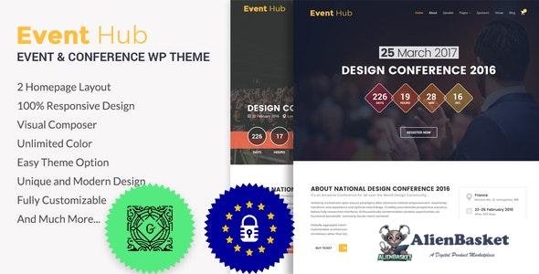 28136 Event Hub v1.1.1 - Event, Conference WordPress Theme 