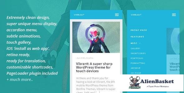 22646 Vibrant v1.5 - A Super Sharp WordPress Mobile Theme 