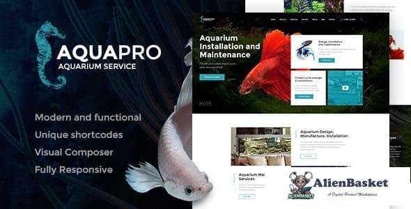 17406 AquaPro v1.1.1 - Aquarium Installation and Maintanance Services WordPress Theme + Store 