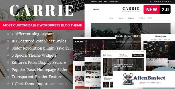 19942 Carrie v2.0.1 - Personal & Magazine WordPress Theme 