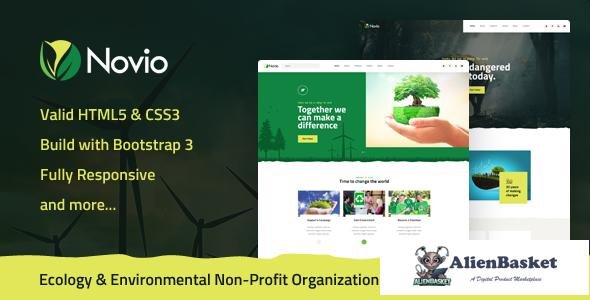13195 Novio - Ecology & Environmental Non-Profit Organization HTML5 Template 