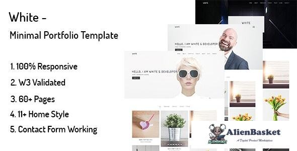 26969 White v1.0 - Minimal Portfolio Template 