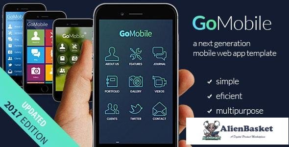 16423 Go Mobile - HTML mobile template 