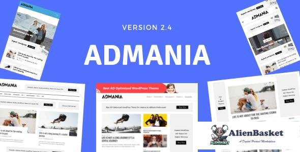 15405 Admania v2.4.4 - AD Optimized WordPress Theme 