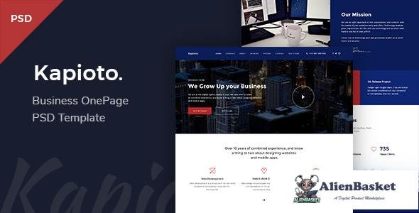 10533 Kapioto - Business & Corporate OnePage PSD Template 