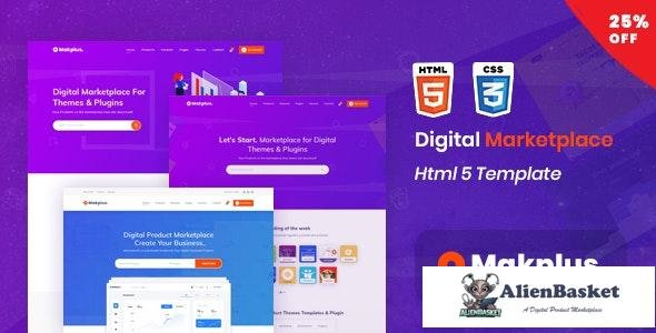 25828 Makplus v1.0 - Digital Marketplace HTML5 Template 