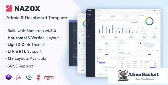 21769 Nazox v1.0 - Admin & Dashboard Template 