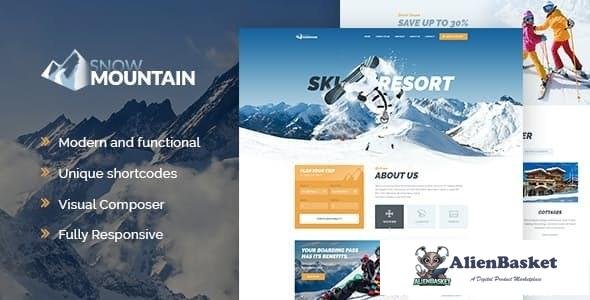 17554 Snow Mountain v1.2.2 - Ski Resort & Snowboard School WordPress Theme 