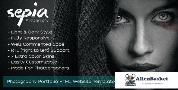 28383 Sepia v1.9 - Photography Portfolio HTML Website Template 