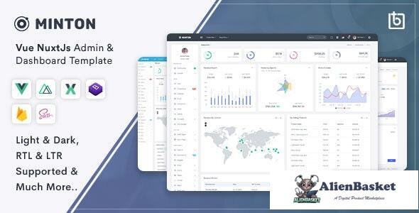 23131 Minton v1.0.0 - Vue Nuxt Admin & Dashboard Template 