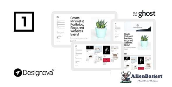 23407 One v1.0 - Simple & Minimal Ghost Theme for Portfolios / Websites / Blogs 