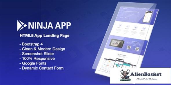 14107 Ninja App - App Landing Page HTML 