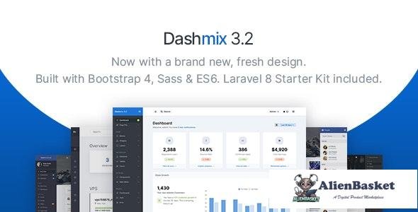 25573 Dashmix v3.2 - Bootstrap 4 Admin Dashboard Template & Laravel 8 Starter Kit 