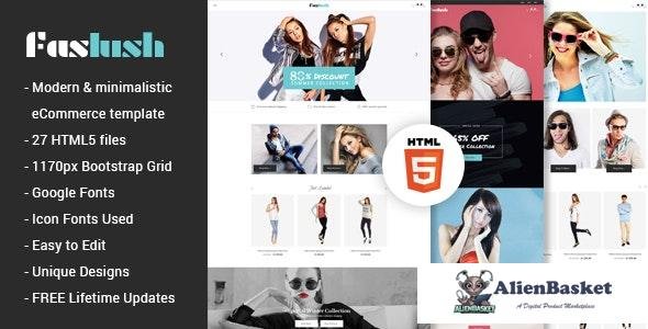21062 Faslush v1.0 - A Modern & Minimalistic eCommerce HTML5 Template 