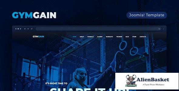 16938 GymGain v1.0.0 - Sports Joomla Template 