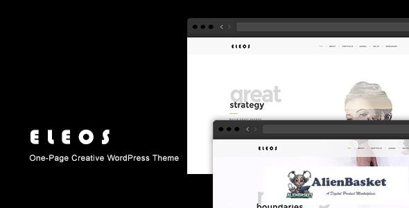 15519 Eleos v1.3.3 - One-Page Creative WordPress Theme 