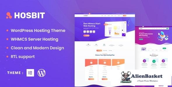 25365 Hosbit v1.0 - WHMCS & Hosting WordPress Theme 