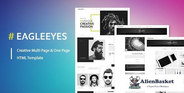 10621 EAGLEEYES - Creative multipages and One page HTML5 Template 