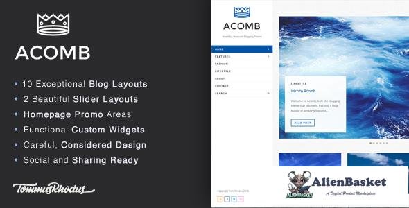 15486 Acomb v1.0.7 - Responsive Blogging WordPress Theme 