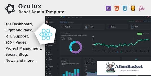 23006 Oculux React v1.0 - Admin Dashboard Template 