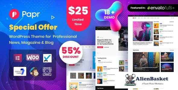 19292 News Magazine Papr v1.2.3 - News Magazine WordPress Theme 
