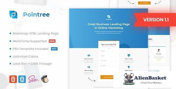 23780 Pointree v1.0 - Business HTML Landing Page Template 