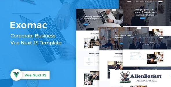 24539 Exomac v1.0 – Corporate Business Vue Nuxt JS Template 