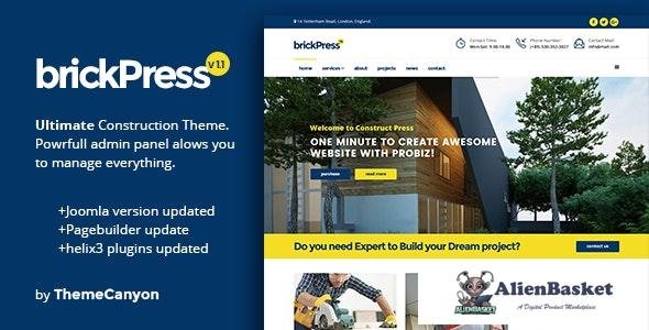 23678 BrickPress v1.1 - Construction & Business Joomla Template 