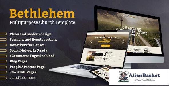 12454 Bethlehem - Church Bootstrap 3 HTML5 Template 