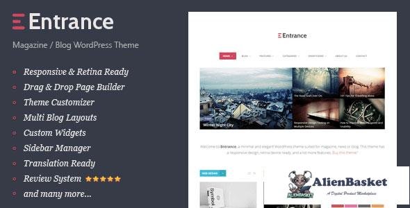 14194 Entrance v1.6 - WordPress Theme for Magazine and Review 