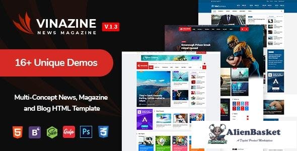 27596 Vinazine v1.3 - Multi-concept News, Magazine HTML Template 