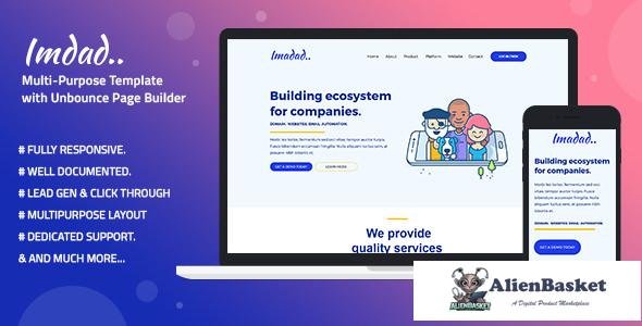 10379 Imadad - Multi-Purpose Template with Unbounce Page Builder 