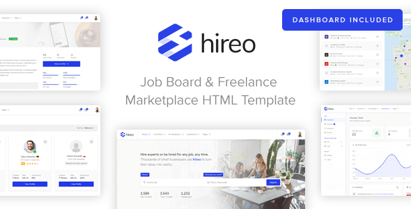 11626 Hireo - Job Board & Freelance Services Marketplace HTML Template 