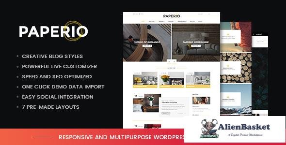 15061 Paperio v1.6 - Responsive and Multipurpose Blog Theme 