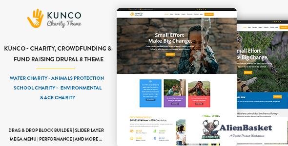 15368 Kunco - Charity, Crowdfunding & Fund Raising Drupal 8.7 Theme 