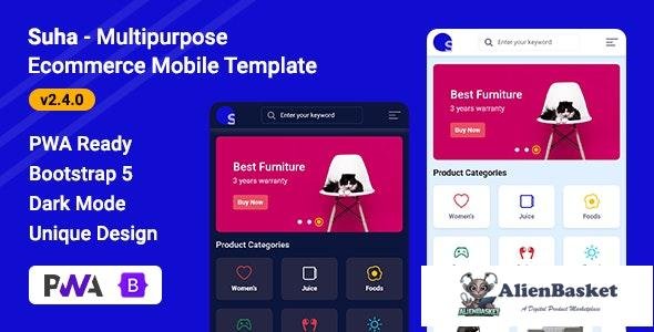 29432 Suha v2.6.0 - Multipurpose Ecommerce Mobile HTML Template 