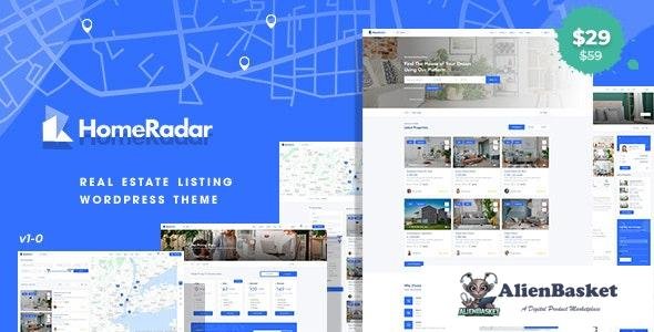 27170 HomeRadar v1.0.3 - Real Estate WordPress Theme 