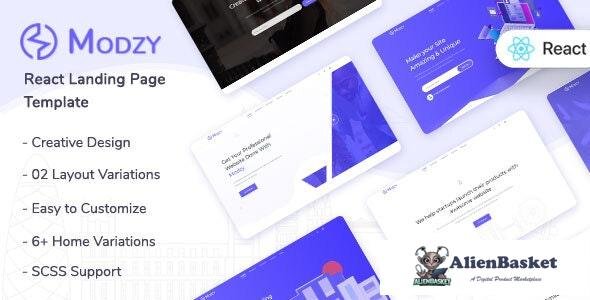 23083 Modzy v1.0 - React Landing Page Template 