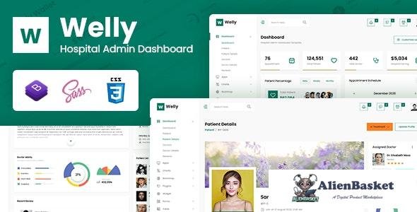 25942 Welly v1.0 - Hospital Admin Dashboard Bootstrap HTML Template 