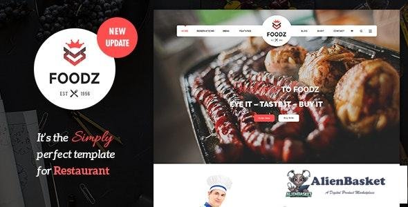 16634 Foodz v3.0.4 - Restaurant, Spa & Salon Joomla Template 