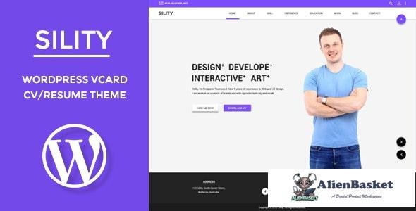 27846 Sility v1.7.2 - vCard, CV & Resume WordPress Theme 