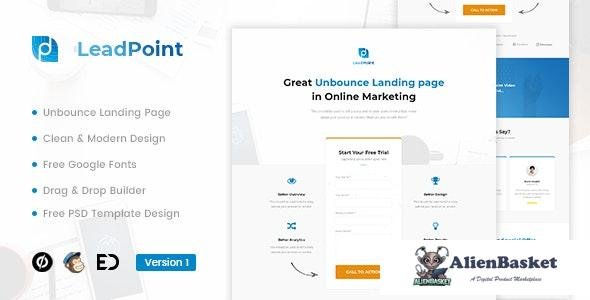 17052 LeadPoint v1.0 - Lead Generation Unbounce Landing Page Template 