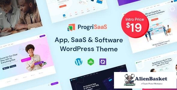 26641 ProgriSaaS v1.0 - Creative Landing Page WordPress Theme 