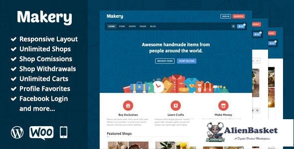 13218 Makery v1.23 - Themeforest Marketplace WordPress Theme 